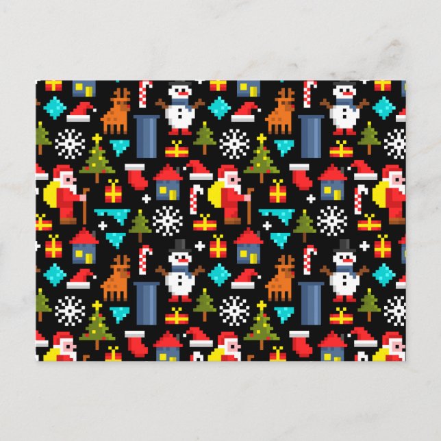 Postal Navidades Pixel (Anverso)