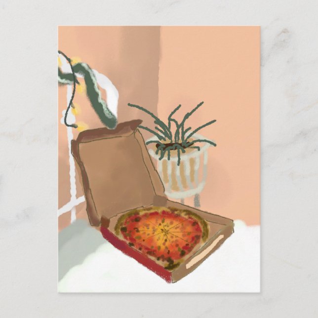 Postal Navidades Pizza (Anverso)