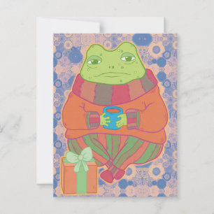 Postal Navidades por la mañana