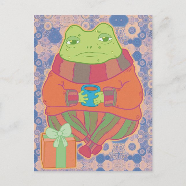 Postal Navidades por la mañana (Anverso)