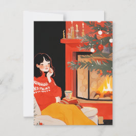 Postal Navidades por la mañana