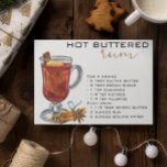 Postal Navidades Receta de cóctel Ron caliente con manteq<br><div class="desc">Este diseño puede ser personalizado en el área proporcionada cambiando la foto y/o el texto. O puede personalizarse haciendo clic en Personalizar esta plantilla y, a continuación, eligiendo la opción de hacer clic en el personalizar y eliminando o cambiando el color del fondo, agregando texto, cambiando el color o estilo...</div>