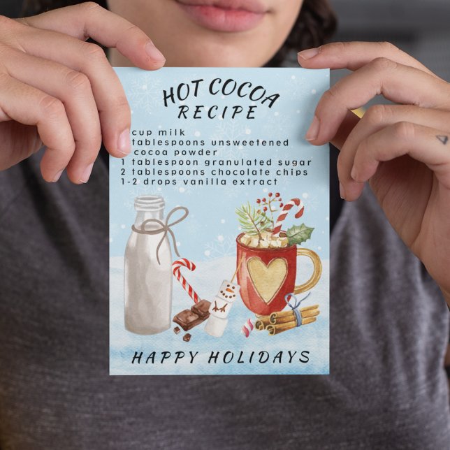 Postal Navidades recetarios de chocolate caliente (Subido por el creador)