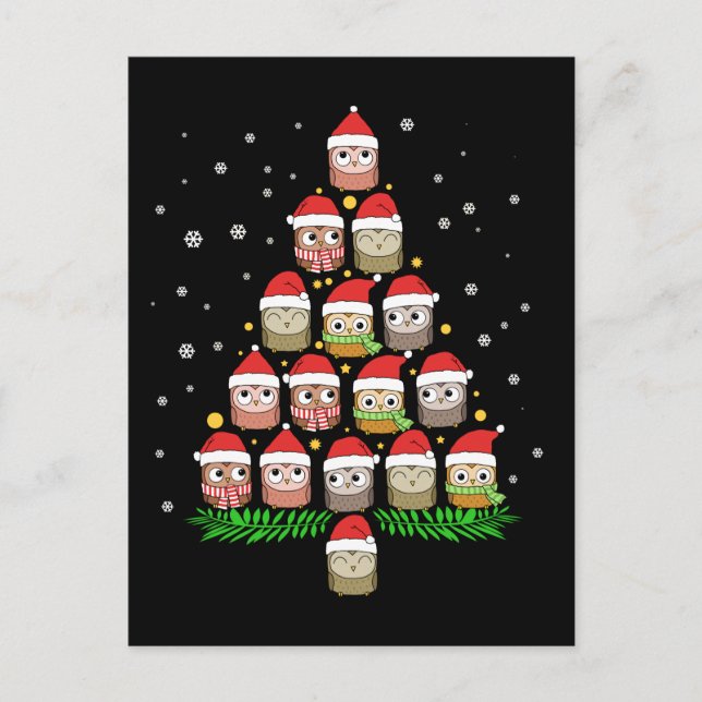 Postal Navidades Regalos Regalos Chicas de Árbol Regalo d (Anverso)