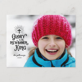 Postal Navidades religiosos foto completa