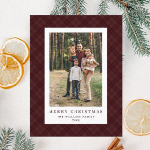 Postal Navidades retro fotográfico invitan a vacaciones d