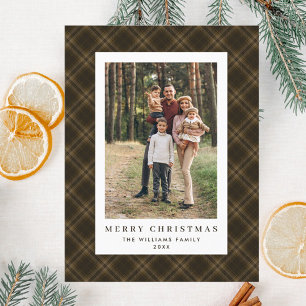 Postal Navidades retro fotográfico invitan a vacaciones d