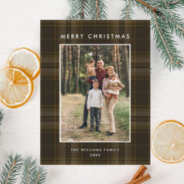 Postal Navidades retro fotográfico invitan a vacaciones d