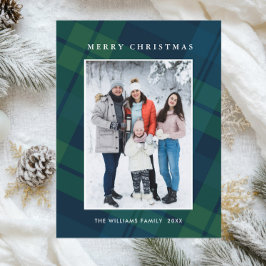 Postal Navidades retro fotográfico invitan a vacaciones d