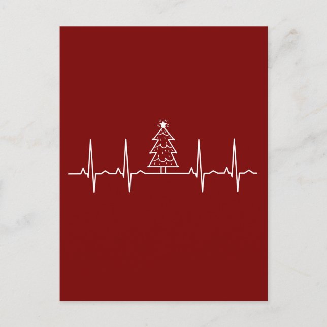 Postal Navidades - ritmo del árbol de Navidad (Anverso)