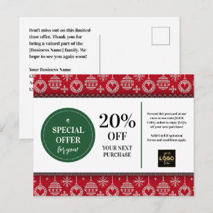 Postal Navidades rojos Suéter Personalizado descuento de