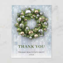 Navidades Rustic Wreath Corporate Gracias