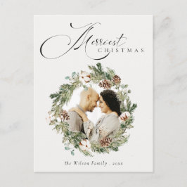 Postal Navidades Rústicos De Cono De Algodón Foto De Wrea