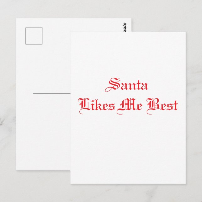 Postal Navidades Santa (Anverso / Reverso)