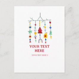 Postal Navidades Scandi vacaciones Minimalistas simples