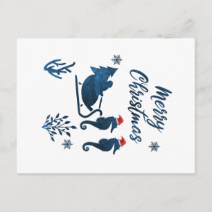 Postal Navidades Seahorse