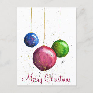 Postal Navidades singulares y coloridos