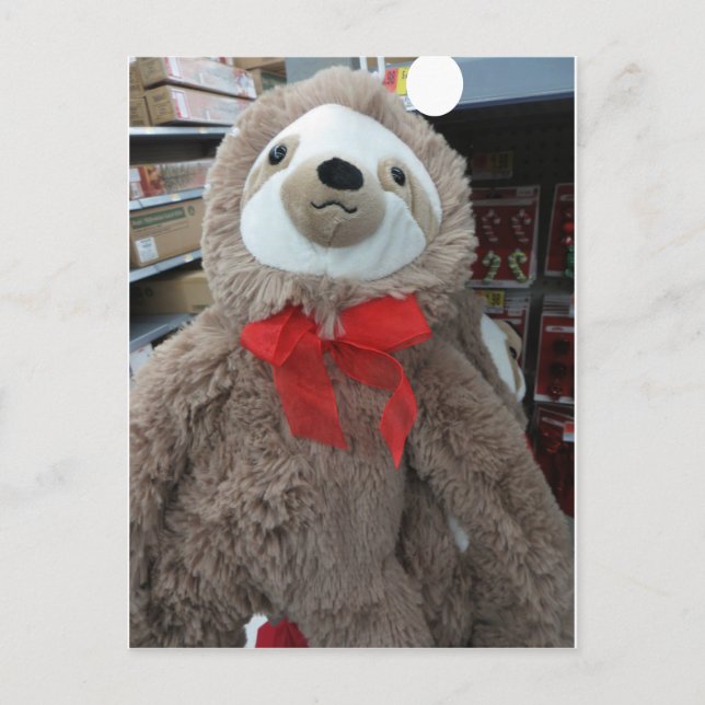 Postal Navidades Sloth (Anverso)
