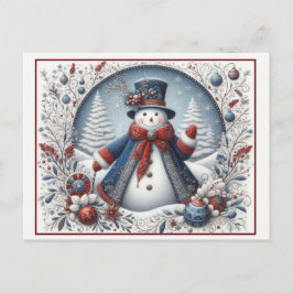 Postal Navidades Snowman