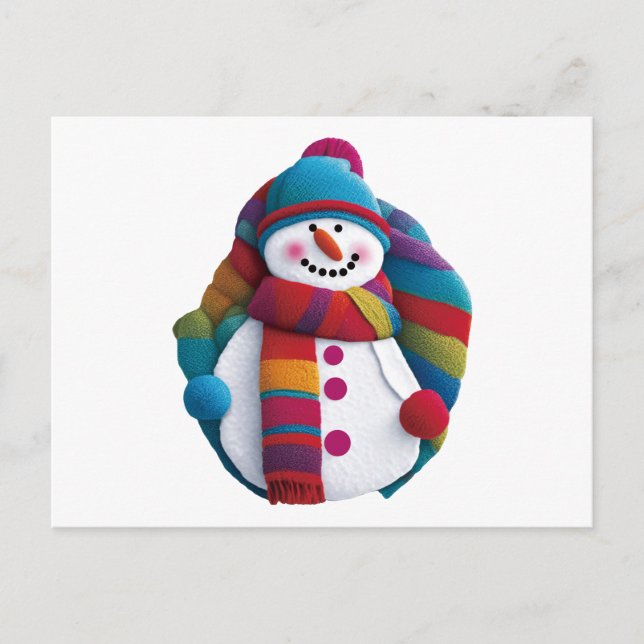 Postal Navidades Snowman #2 (Anverso)