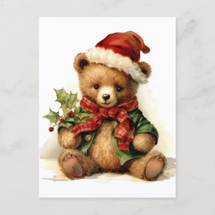 Postal Navidades Teddy Bear