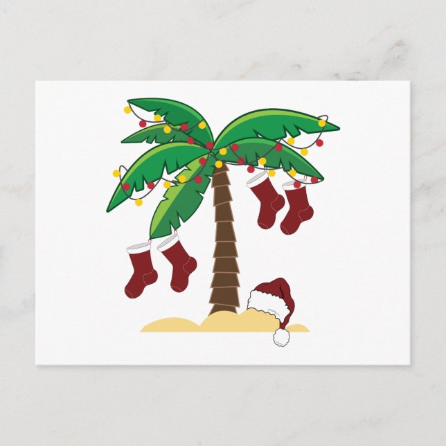 Postal Navidades tropicales (Anverso)