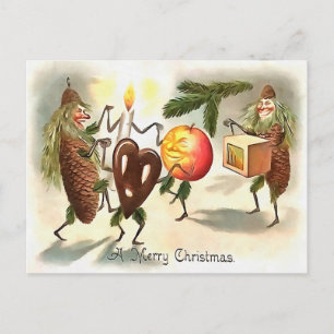 Postal Navidades victorianos de época