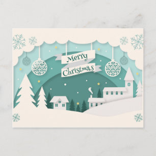 Postal Navidades Winter Village