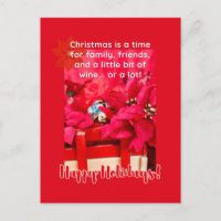 Navidades y mucha tortuga de vino y poinsettias