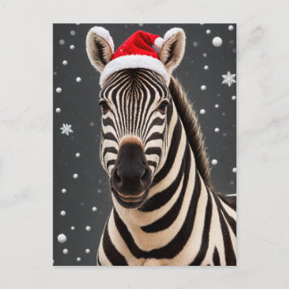 Postal Navidades Zebra
