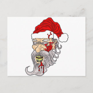 Postal Navidades zombies Santa Art