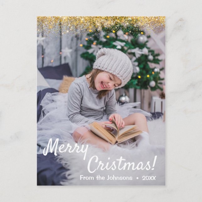 Postal navideña Feliz postales feriados (Anverso)