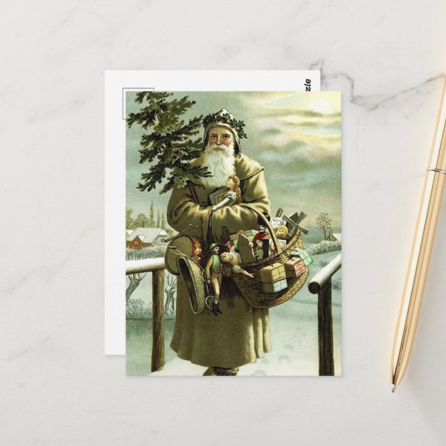 postal navideña navideña festiva (Anverso/Reverso In Situ)