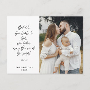 Postal Navideño Religioso, Feliz Navidad, Foto de Familia