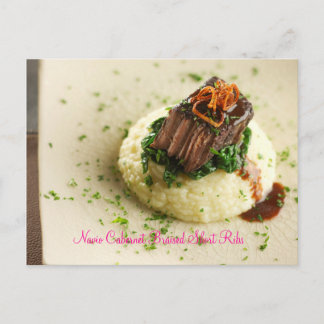 Postal Navio Cabernet estofado costillas cortas