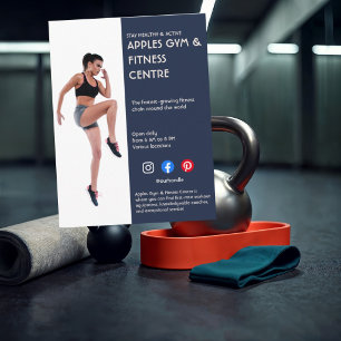 Postal Navy Blue Sidebar Photo gym entrenador personal