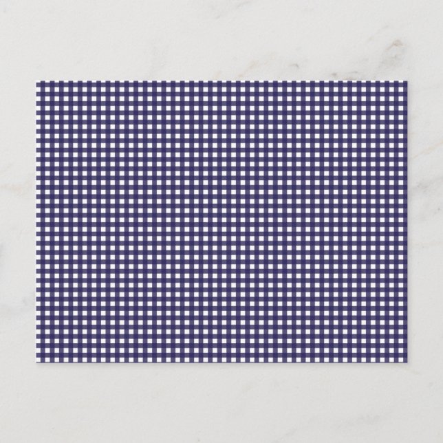 Postal Navy y White Gingham (Anverso)