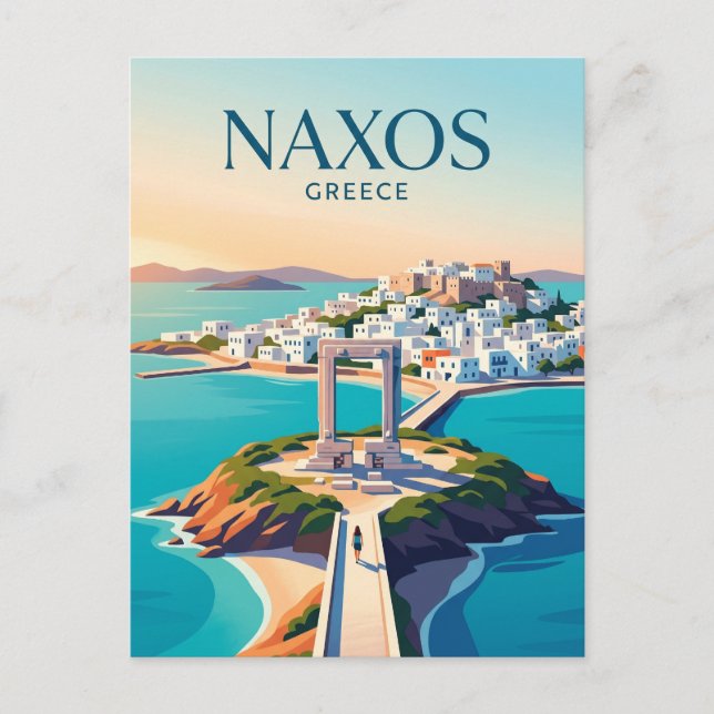 Postal Naxos Grecia (Anverso)