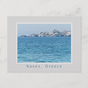 POSTAL NAXOS, GRECIA/LÍNEA DE ROCAS EN EL MAR