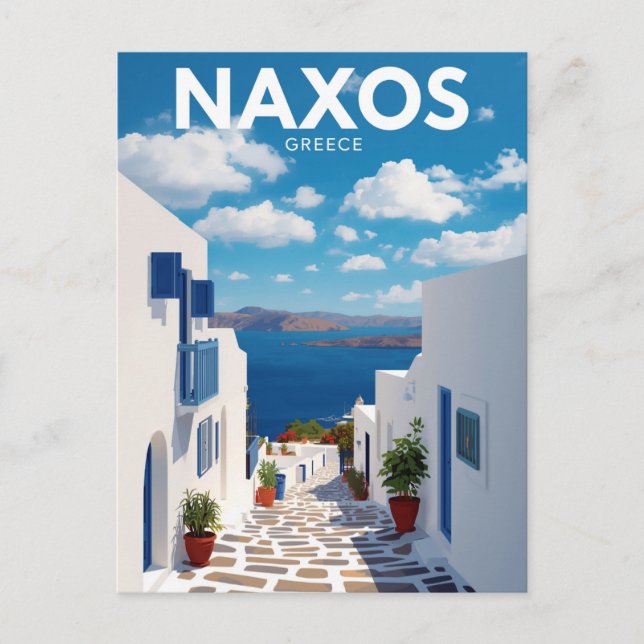 Postal Naxos Portara Temple of Apollo (Anverso)