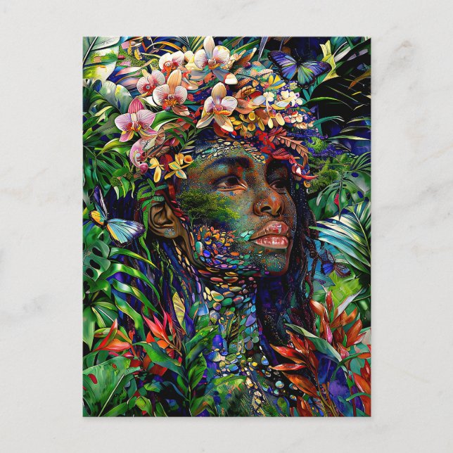Postal “Nayari” - Jungle Mirage - Women In Amazonia   (Anverso)