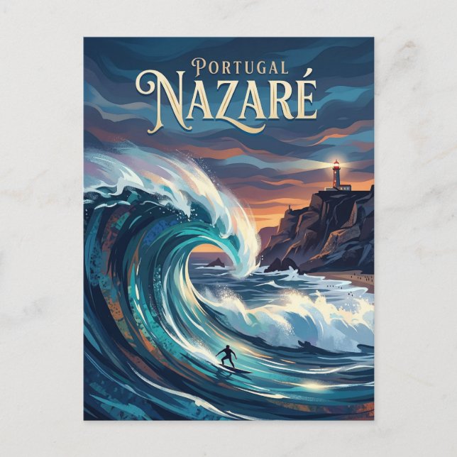 Postal Nazare Portugal (Anverso)