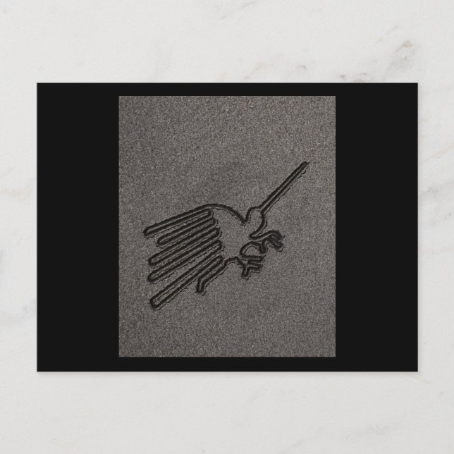 Postal NAZCA LINES BIRD NAZCA LÍNEAS DE ARTE Geoglifos an (Anverso)