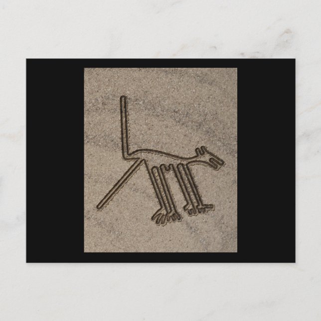 Postal NAZCA LINES DOG NAZCA LÍNEAS ARTE Geoglíficos anti (Anverso)