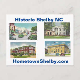 Postal NC histórica de Shelby