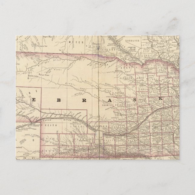 Postal Nebraska 5 (Anverso)
