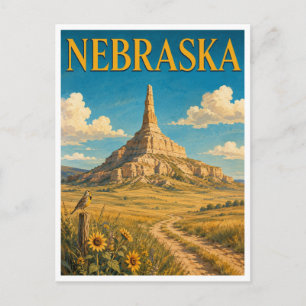 Postal Nebraska Chimney Rock GeoSaga