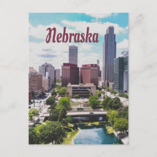 Postal Nebraska City Skyline Omaha