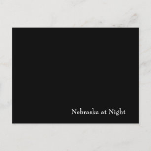 Postal Nebraska de noche