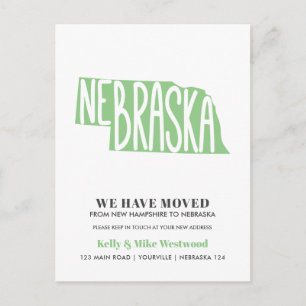 Postal NEBRASKA Hemos movido la nueva dirección Nueva cas